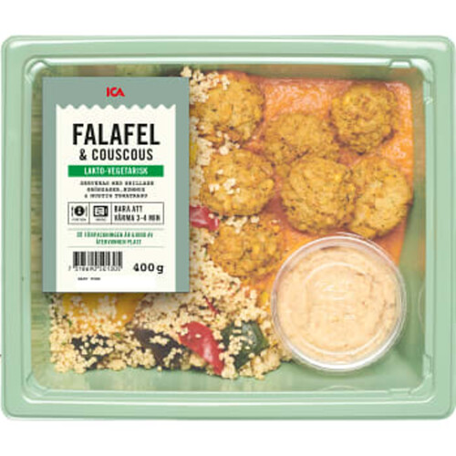 Falafel & Couscous med grönsaker och hummus 400g ICA