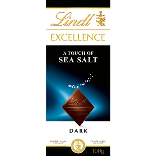 Chokladkaka Excellence Havssalt Mörk 100g Lindt