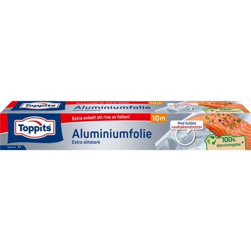Aluminiumfolie Extra slitstark 10m Toppits
