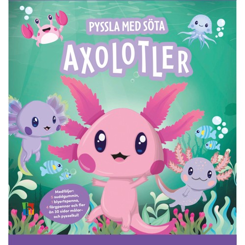 Pyssla med söta axolotler