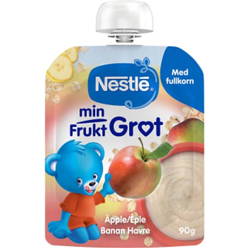 Barnmat Min Frukt Gröt Äpple 6M 90g Nestle