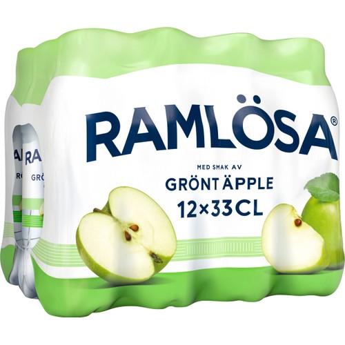 Kolsyrat Vatten Grönt Äpple  12x33cl  Ramlösa
