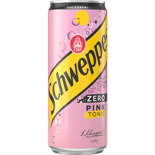 Läsk Pink Tonic Zero 33cl Schweppes