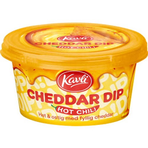 Dip Cheddar Hot Chili 185g Kavli