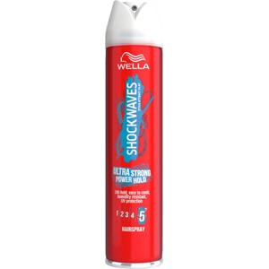 Hårspray Ultra Strong Power Hold 250ml Shockwaves Wella