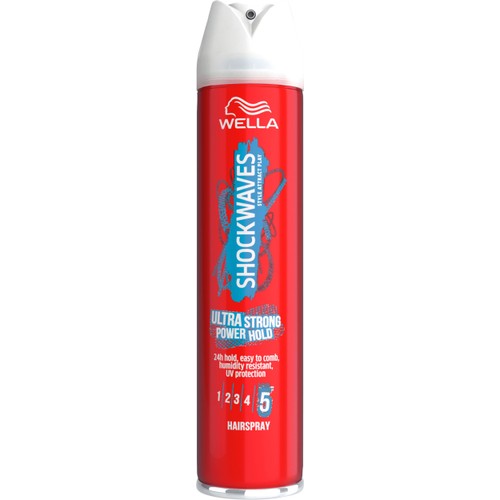 Hårspray Ultra Strong Power Hold 250ml Shockwaves Wella