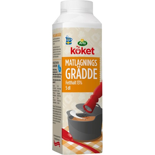 Matlagningsgrädde 13% 5dl Arla Köket