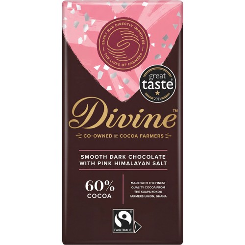 Mörk Choklad Med Bergsalt 90g Divine