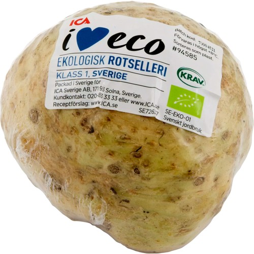 Rotselleri Ekologisk ca 800g Klass 1 ICA I
