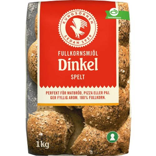 Dinkelmjöl fullkorn 1kg Kungsörnen