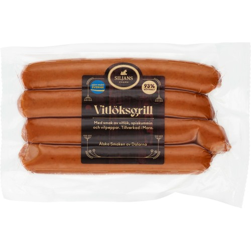 Grillkorv Vitlöksgrill 280g Siljans Chark