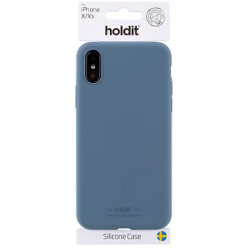 Mobilskal Silikon Iphone X/Xs Blå Holdit