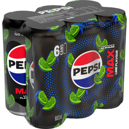 Läsk Cola Max Lime 6x33cl Pepsi