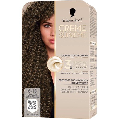 Hårfärg 6-16 Cool Ash Light Brown 1-p Creme Supreme