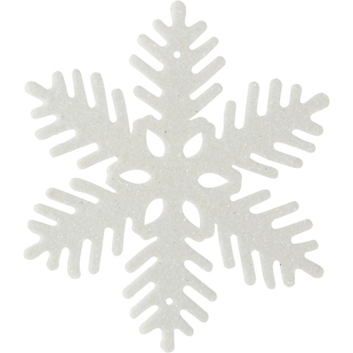Hänge Snöflinga Vit 10cm 10-p Festive