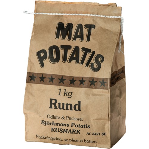 Matpotatis Rund 1kg Björkmans Potatis