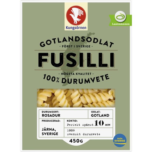 Pasta Fusilli 450g Kungsörnen