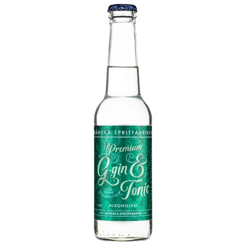 Gin & Tonic alkoholfri Gurka & Svartpeppar 27,5cl Skånska Spritfabriken
