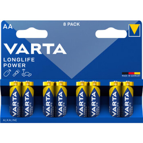 Batteri Longlife power AA 8-p