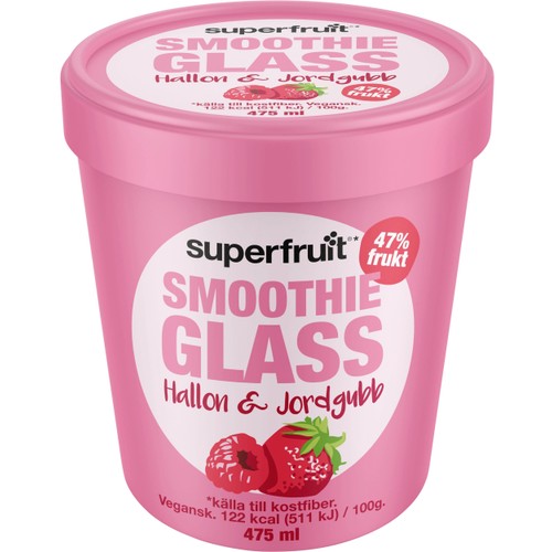 Smoothieglass Hallon & Jordgubb 475ml Superfruit