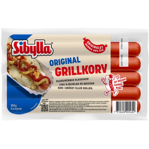 Grillkorv Original 350g Sibylla
