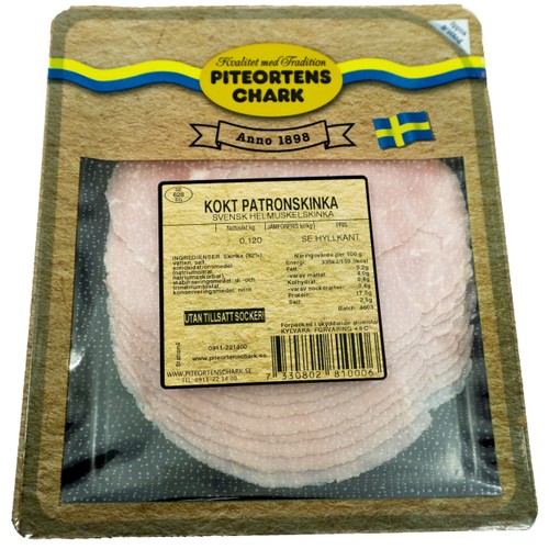 Patronskinka Kokt 120g Piteortens Chark
