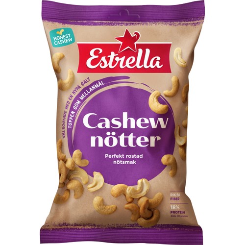Cashewnötter Rostad & Salt 150g Estrella