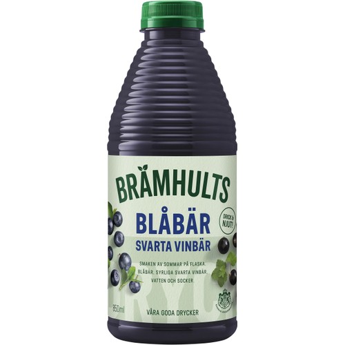 Fruktdryck Blåbär Svarta Vinbär 850ml Brämhults