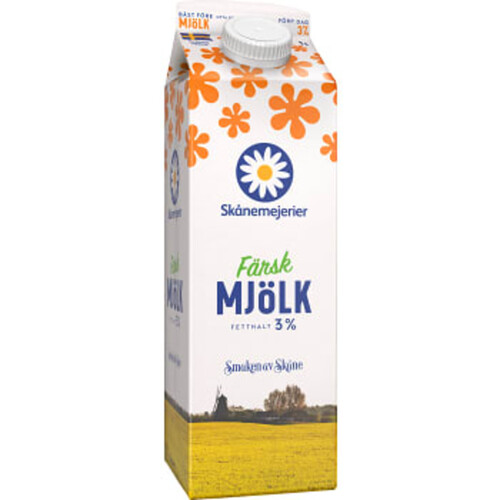 Mjölk 3% 1l Skånemejerier