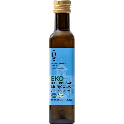 Linfröolja Kallpressad KRAV 250ml Gunnarshögs Gård