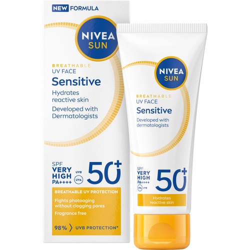 Solkräm UV Face Sensitive SPF50+ 40ml Nivea Sun