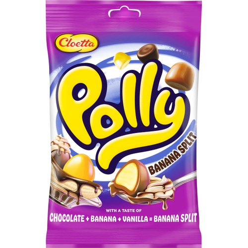 Choklad Polly Banana Split 150g Cloetta