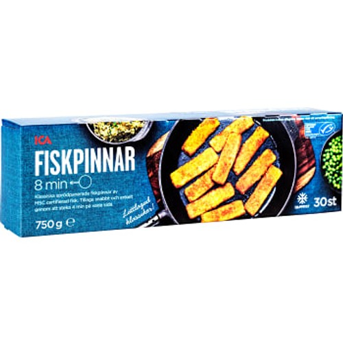 Fiskpinnar 30-p Fryst 750g ICA