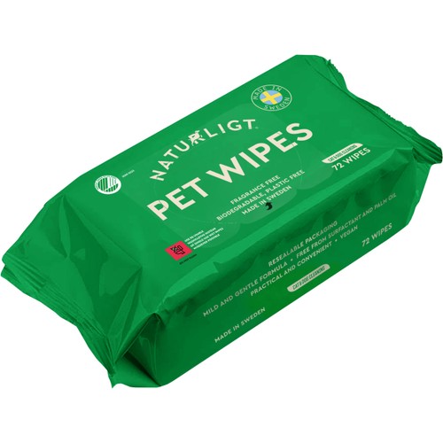 Pet Wipes 72p Naturligt