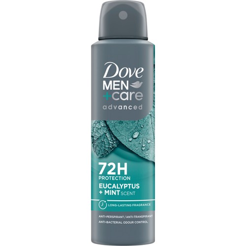 Deodorant 72h Advanced Eucalyptus+Mint Spray 150ml Dove Men Care