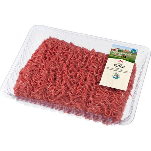 Nötfärs Färsk Finmald 12% ca 1,6kg ICA