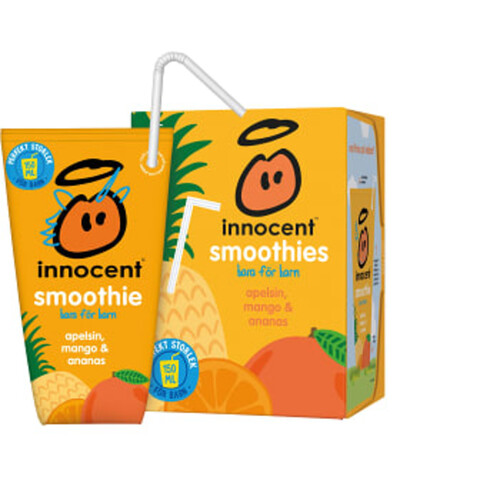 Smoothie för Barn Apelsin Mango 4-p 600ml Innocent