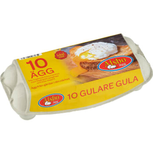 Ägg M/L Gulare Gula 10-pack Alsbo Ägg