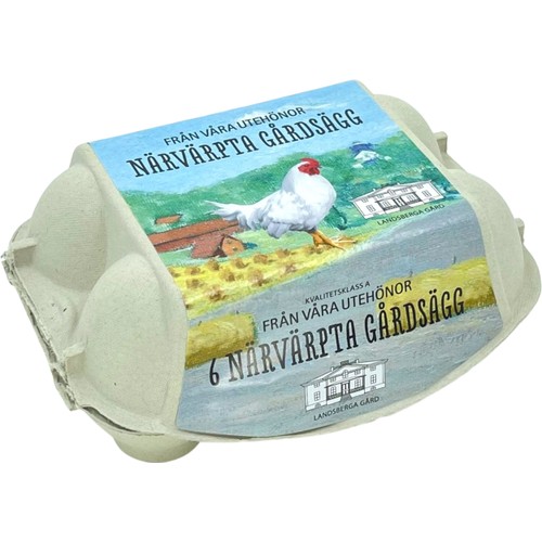 Närvärpta Gårdsägg M/L 6-pack 318g Landsberga Gård