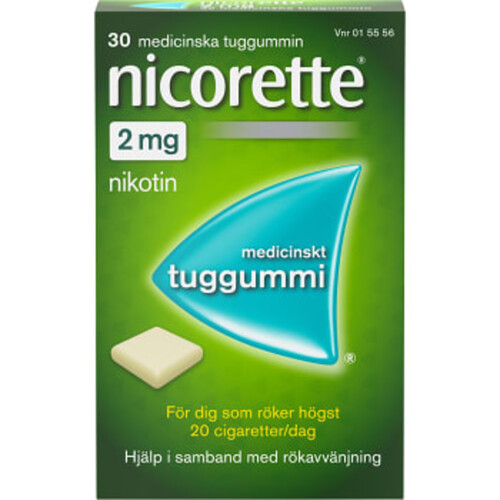 Nicorette Medicinskt tuggummi 2mg 30-p