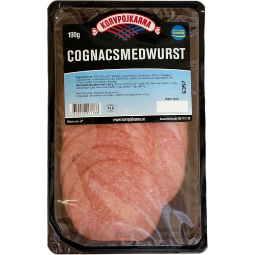 Cognacsmedwurst 100g Korvpojkarna