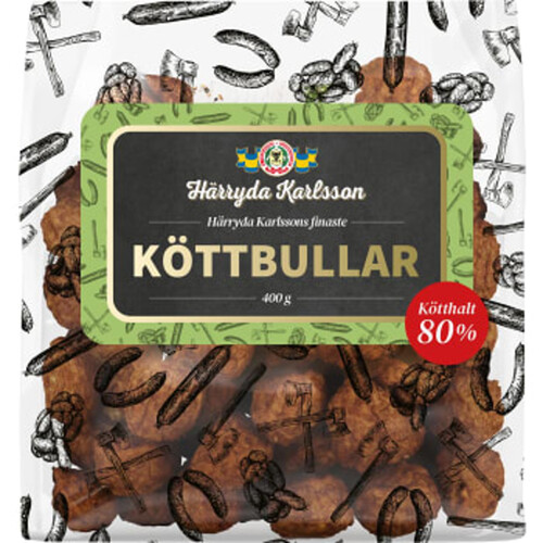 Köttbullar 400g 80% Kötthalt Härryda Karlsson