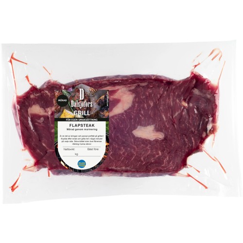 Flapsteak Färsk marinerad ca 650g Dalsjöfors Kött