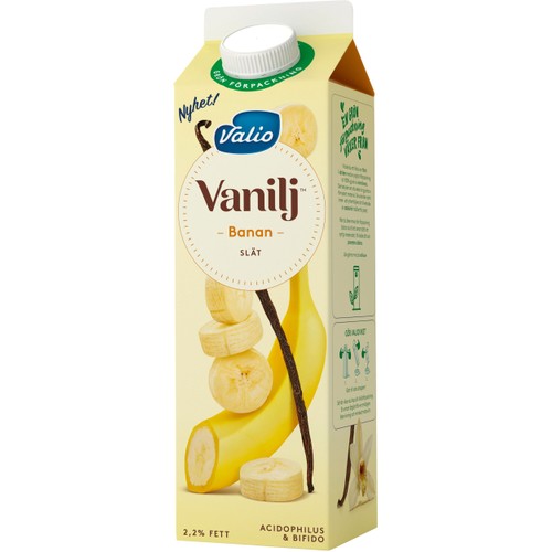 Vaniljyoghurt Banan 2,2% 1000g Valio