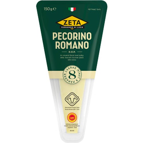 Pecorino-ost Pecorino Roma 8 mån 150 g Zeta