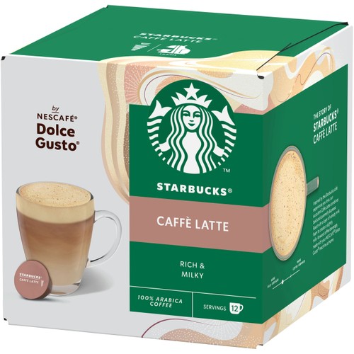 Kaffekapslar DG Caffe Latte 12-p Starbucks