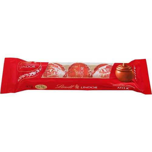 Choklad LINDOR Milk Trio 37g Lindt