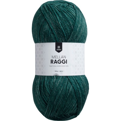 Garn Mellanraggi Dark Mint Denim 100g Järbo
