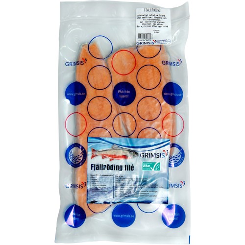 Fjällrödingfilé Utan Ben Med Skinn ca 400g Grimsis