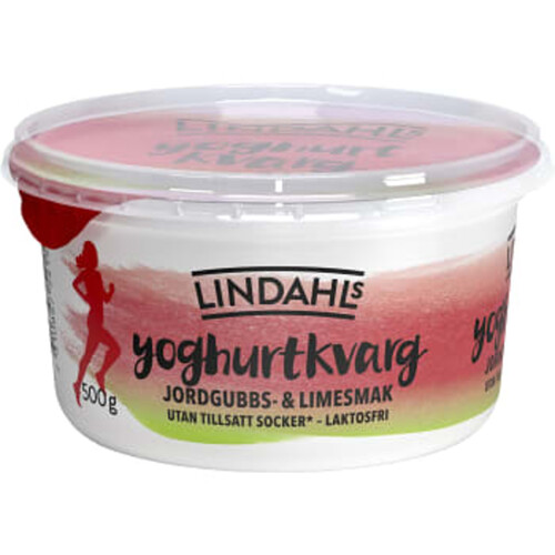 Yoghurtkvarg Jordgubb & Lime Laktosfri 0,3% 500g Lindahls